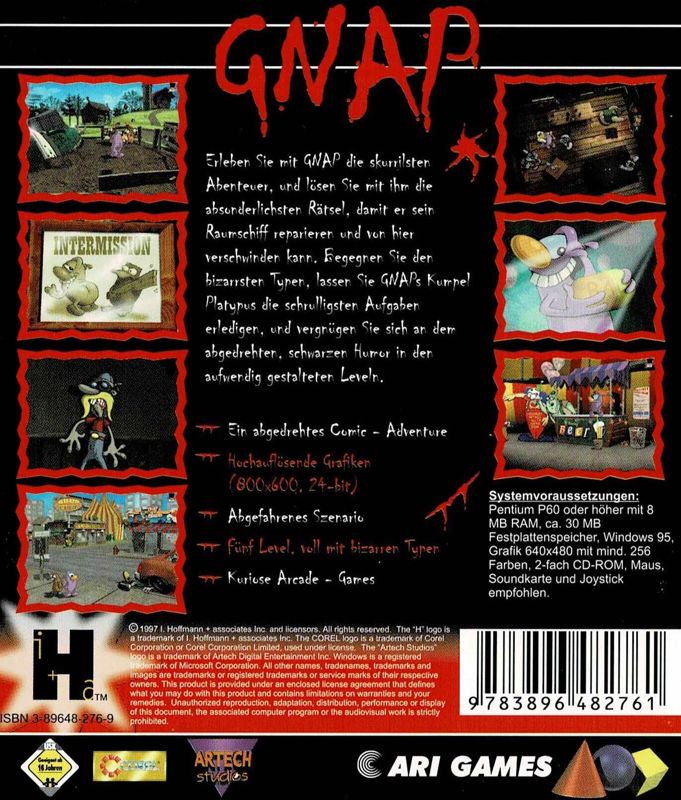 Back Cover for U.F.O.s (Windows)