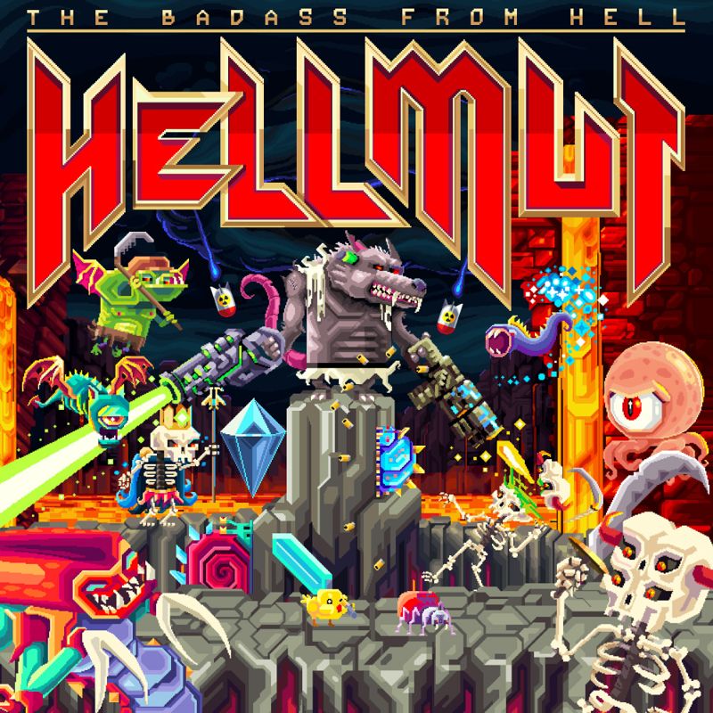 Front Cover for Hellmut: The Badass from Hell (Nintendo Switch) (download release)