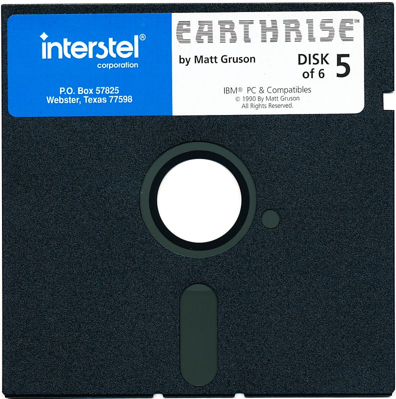 Media for Earthrise (DOS): Disk 5