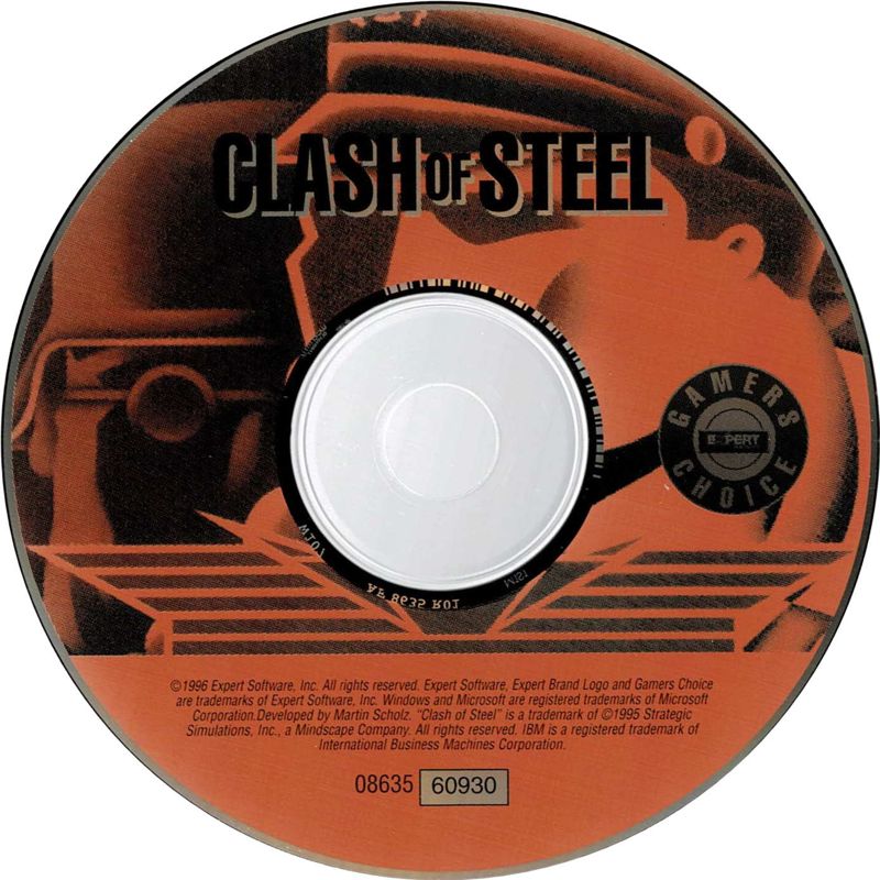 Media for Clash of Steel: World War II, Europe 1939-45 (DOS) (Gamers Choice release)