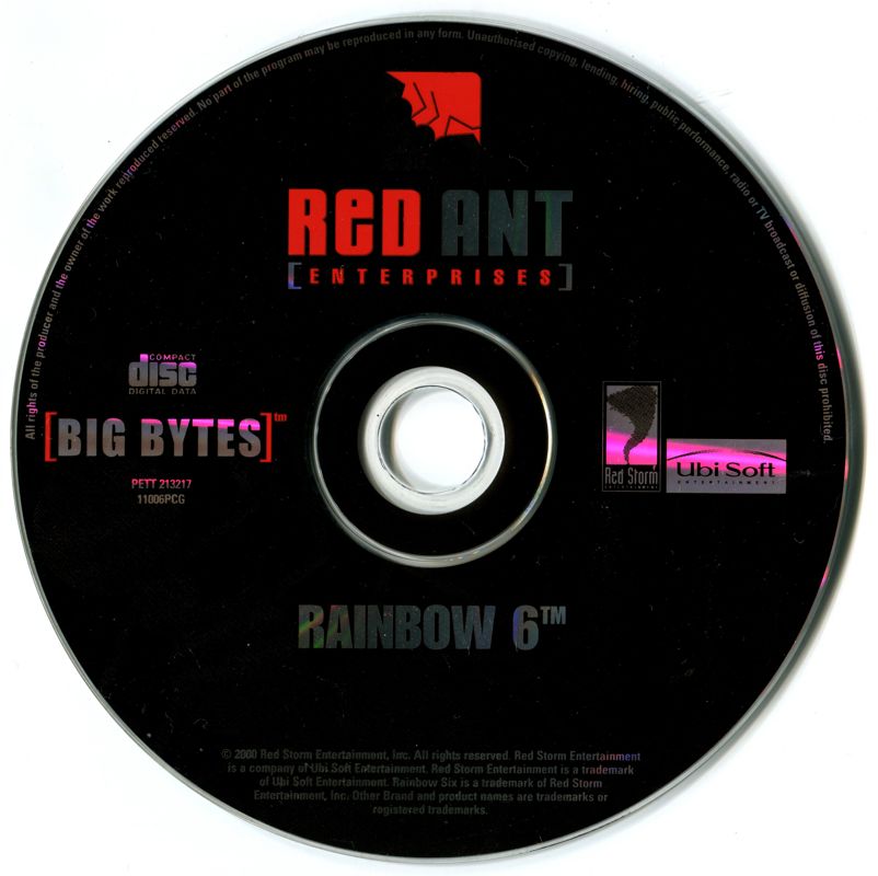 Media for Tom Clancy's Rainbow Six (Windows) (Big Bytes release)