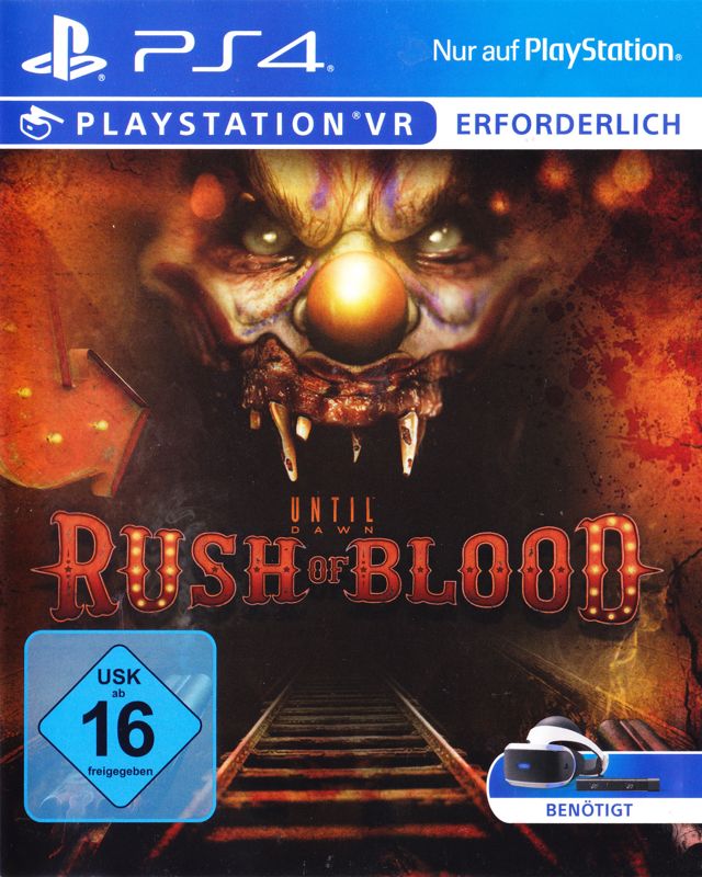 Front Cover for Until Dawn: Rush of Blood (PlayStation 4)