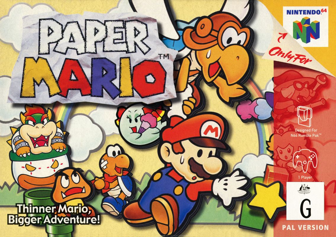 Front Cover for Paper Mario (Nintendo 64)