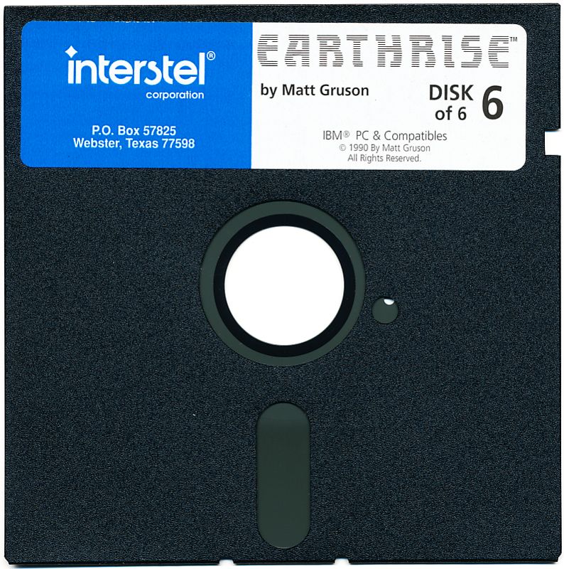 Media for Earthrise (DOS): Disk 6