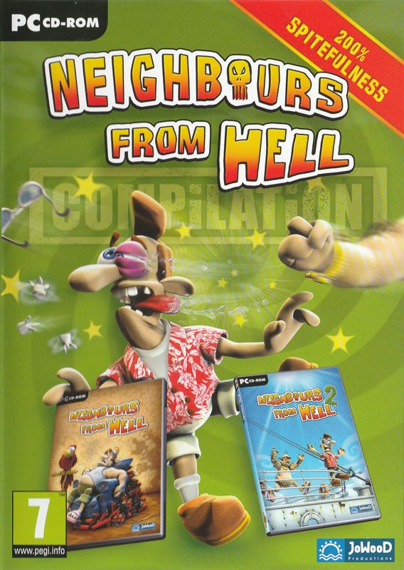Front Cover for Neighbours from Hell Compilation (Windows) (Re-release with PEGI 7 rating)