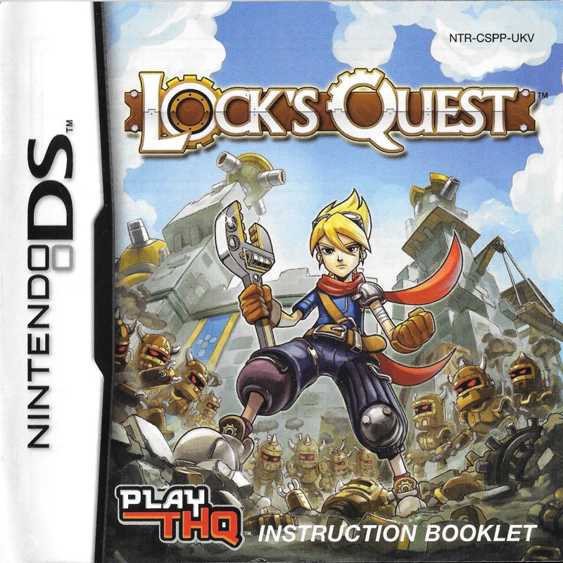 Manual for Lock's Quest (Nintendo DS): Front