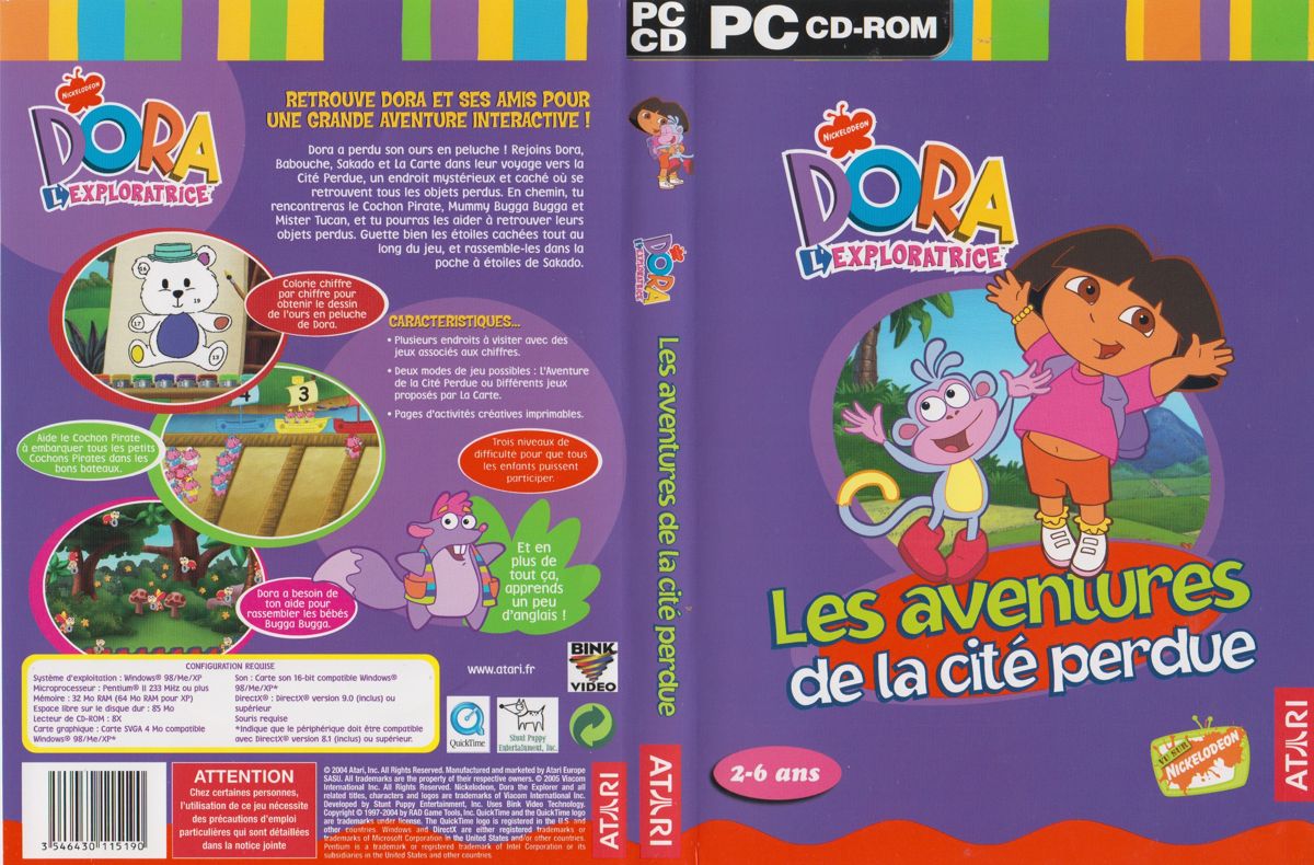 Dora the Explorer: Lost City Adventure cover or packaging material ...