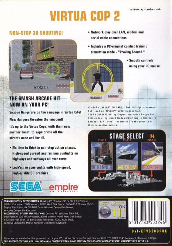 Virtua Cop Cover Or Packaging Material Mobygames