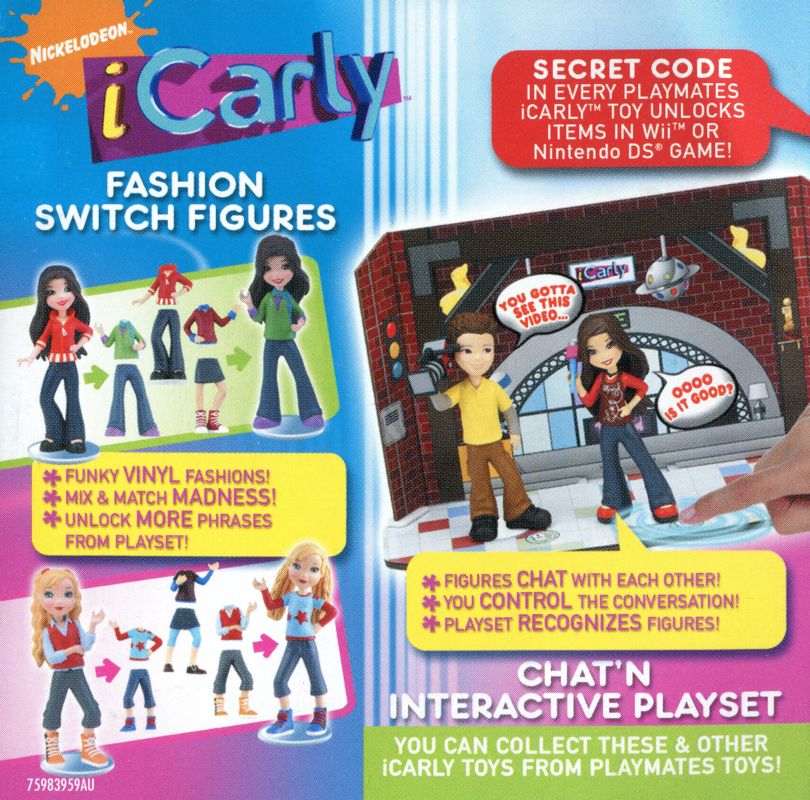 Advertisement for iCarly (Nintendo DS): Front
