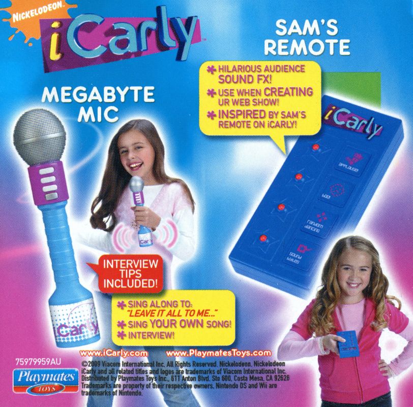 Advertisement for iCarly (Nintendo DS): Back