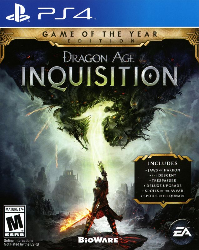 Front Cover for Dragon Age: Inquisition - Game of the Year Edition (PlayStation 4)
