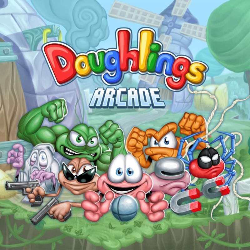 Front Cover for Doughlings: Arcade (PlayStation 4) (download release)