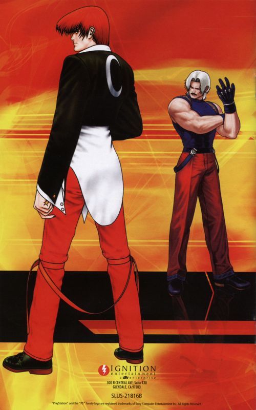 Manual for The King of Fighters '98: Ultimate Match (PlayStation 2): English - back