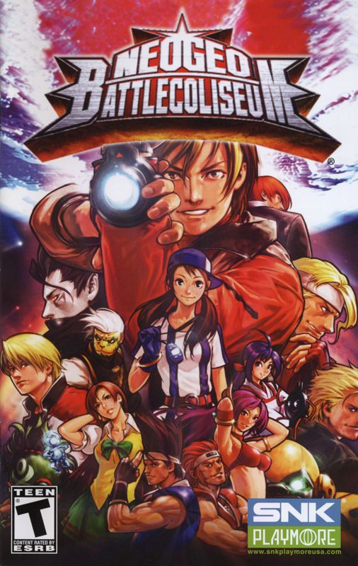 Manual for NeoGeo Battle Coliseum (PlayStation 2): Front