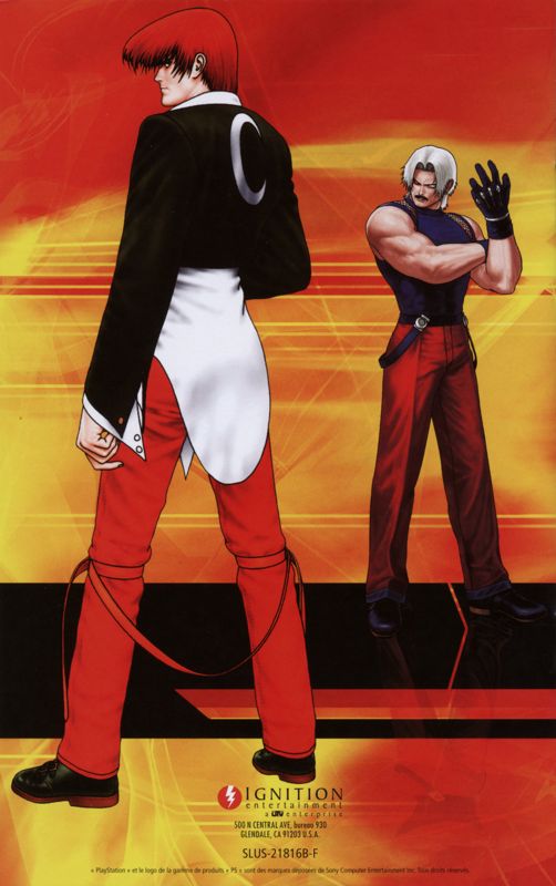 Manual for The King of Fighters '98: Ultimate Match (PlayStation 2): French - back