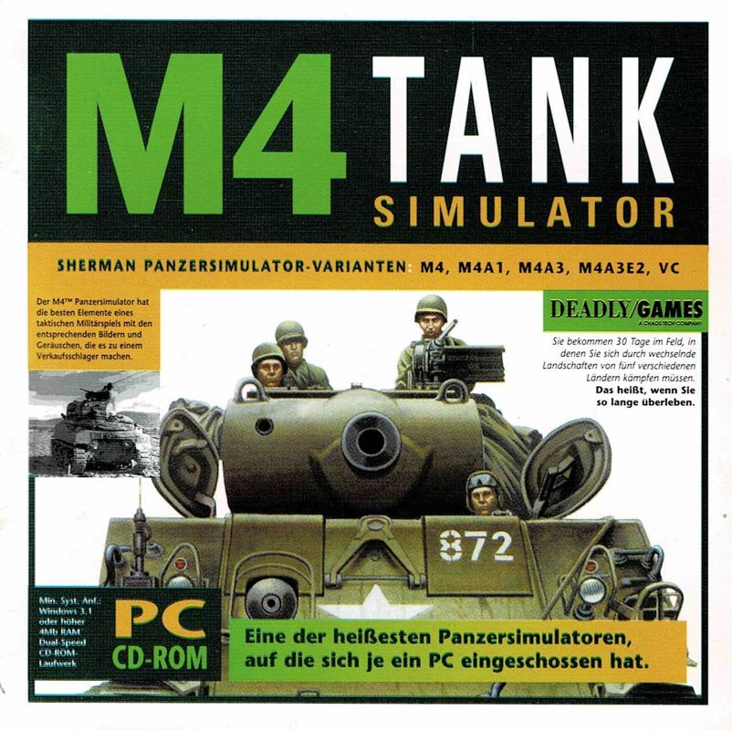 Other for M4 Tank Simulator (Windows 3.x): Jewel Case - Front
