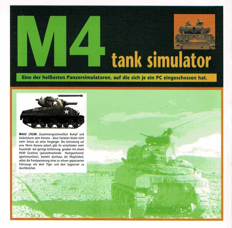 Other for M4 Tank Simulator (Windows 3.x): Jewel Case - Left Inlay