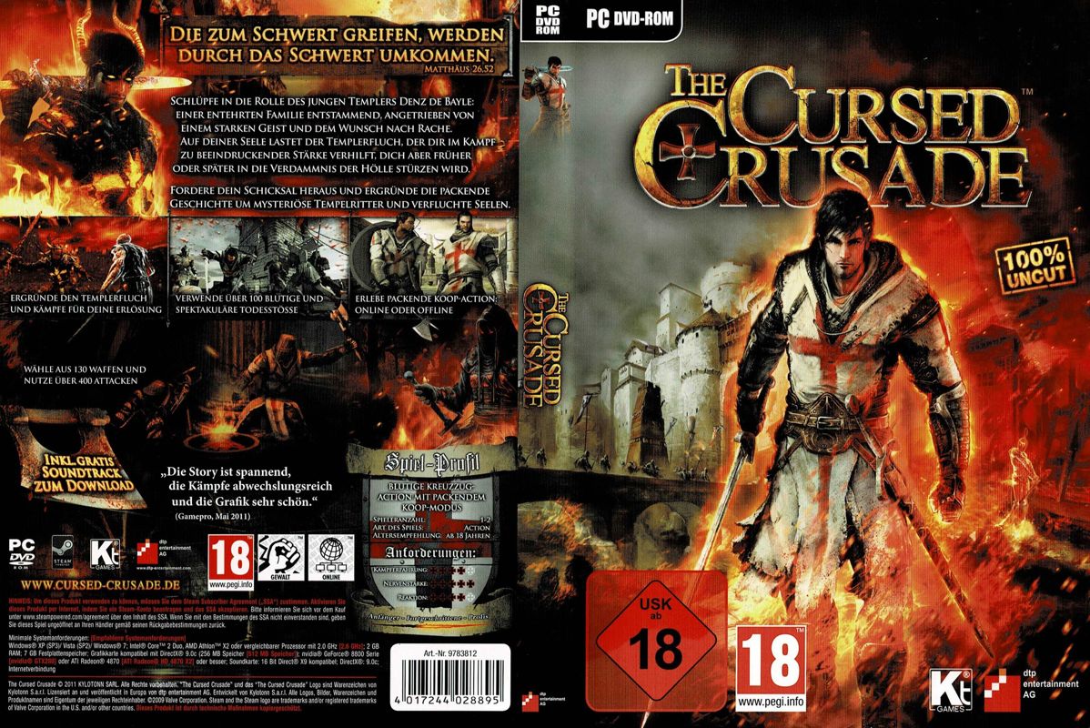The Cursed Crusade cover or packaging material - MobyGames
