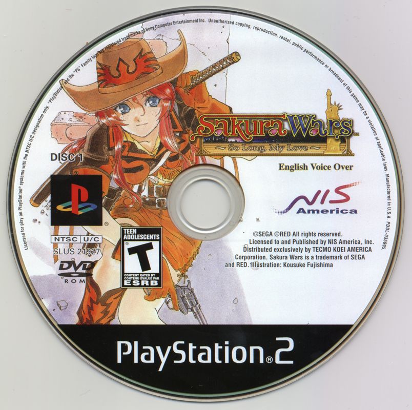 Media for Sakura Wars: So Long, My Love (PlayStation 2): Disc 1 - English voice over