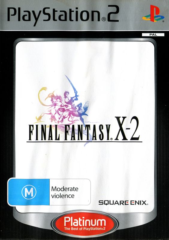 Front Cover for Final Fantasy X-2 (PlayStation 2) (Platinum release)