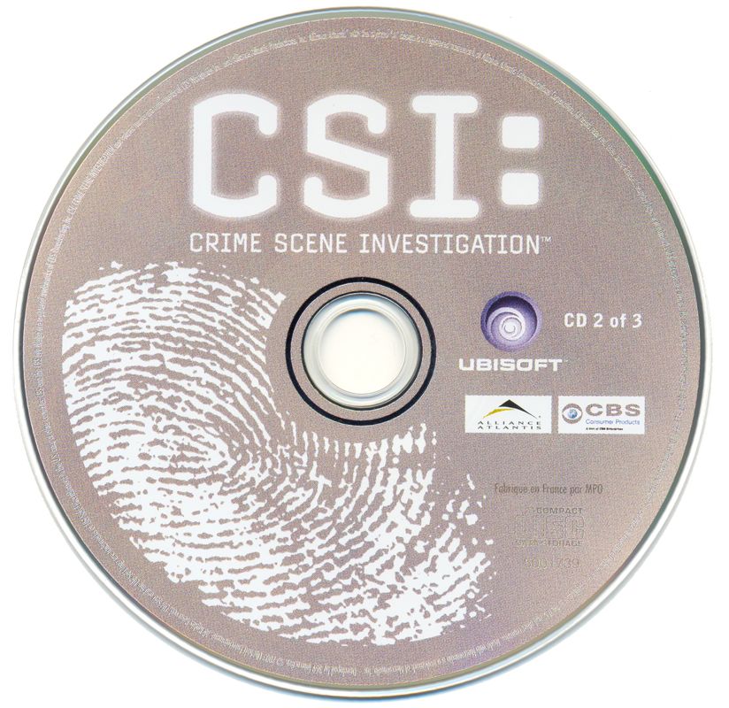 Media for CSI: Crime Scene Investigation (Windows): Disc 2
