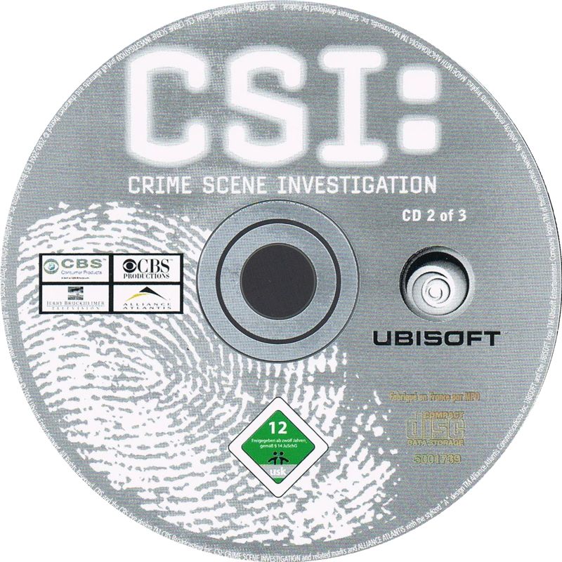 Media for CSI: Crime Scene Investigation (Windows) (Just play it! release): Disk 2