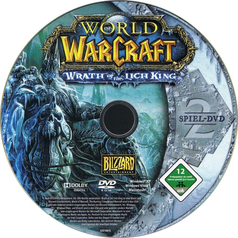 Media for World of WarCraft: Wrath of the Lich King (Macintosh and Windows): Disc 2