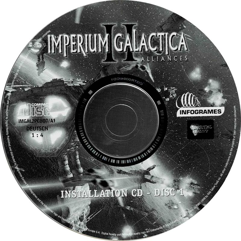 Media for Imperium Galactica II: Alliances (Windows) (Best of Infogrames release): Disc 1