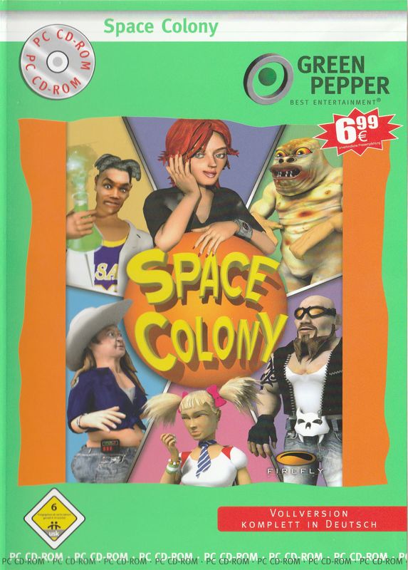 Front Cover for Space Colony (Windows) (Green Pepper release (#219))