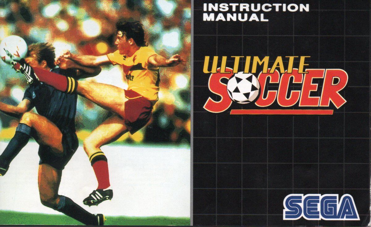 Manual for Ultimate Soccer (Genesis): Front