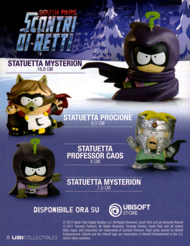 Advertisement for South Park: The Fractured But Whole (Nintendo Switch): Ubi Collectibles Figurines