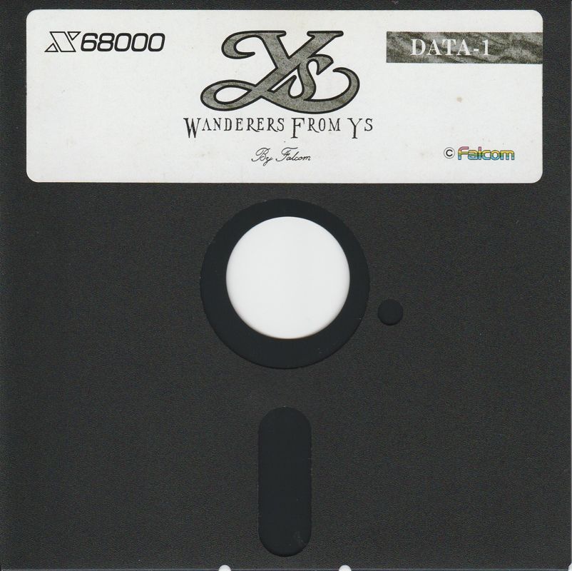 Media for Ys III: Wanderers from Ys (Sharp X68000): Data Disk 1