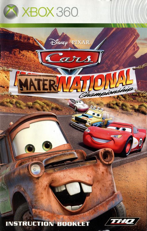 Manual for Disney•Pixar Cars: Mater-National Championship (Xbox 360): Front