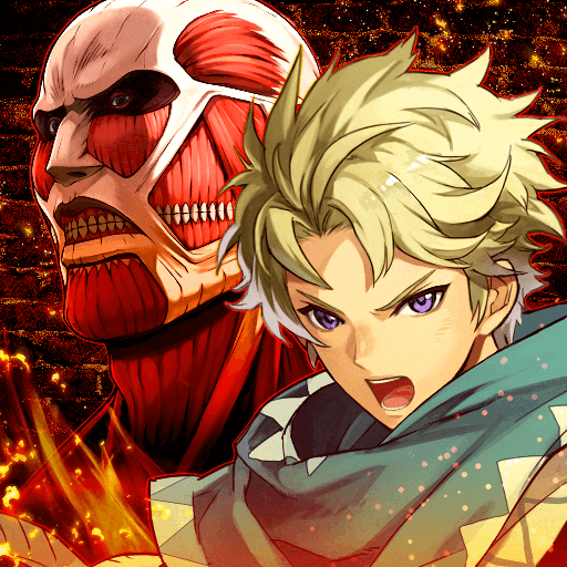Front Cover for The Alchemist Code (Android) (Google Play release): Attack on Titan collaboration cover