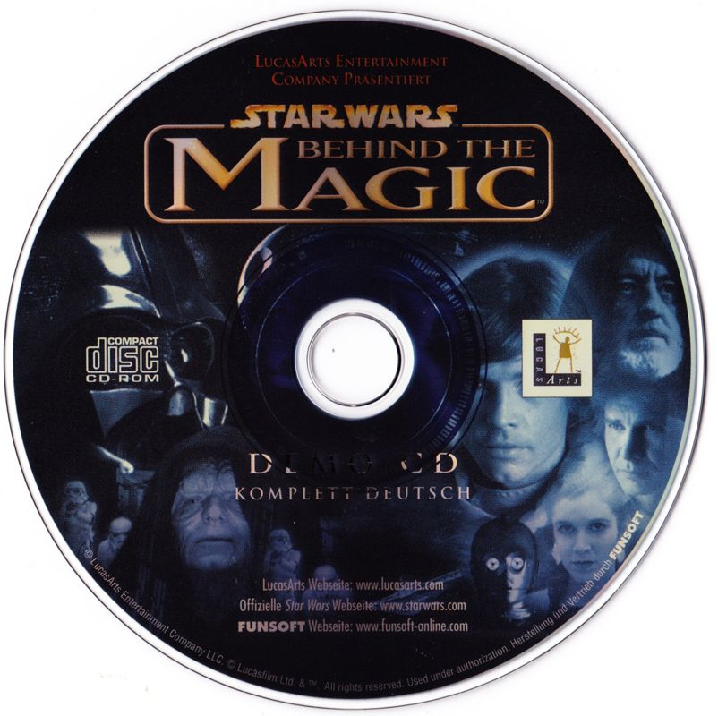 Advertisement for Star Wars: Jedi Knight - Mysteries of the Sith (Windows): Star Wars: Behind the Magic - Demo CD: Media