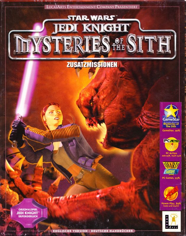 Front Cover for Star Wars: Jedi Knight - Mysteries of the Sith (Windows)