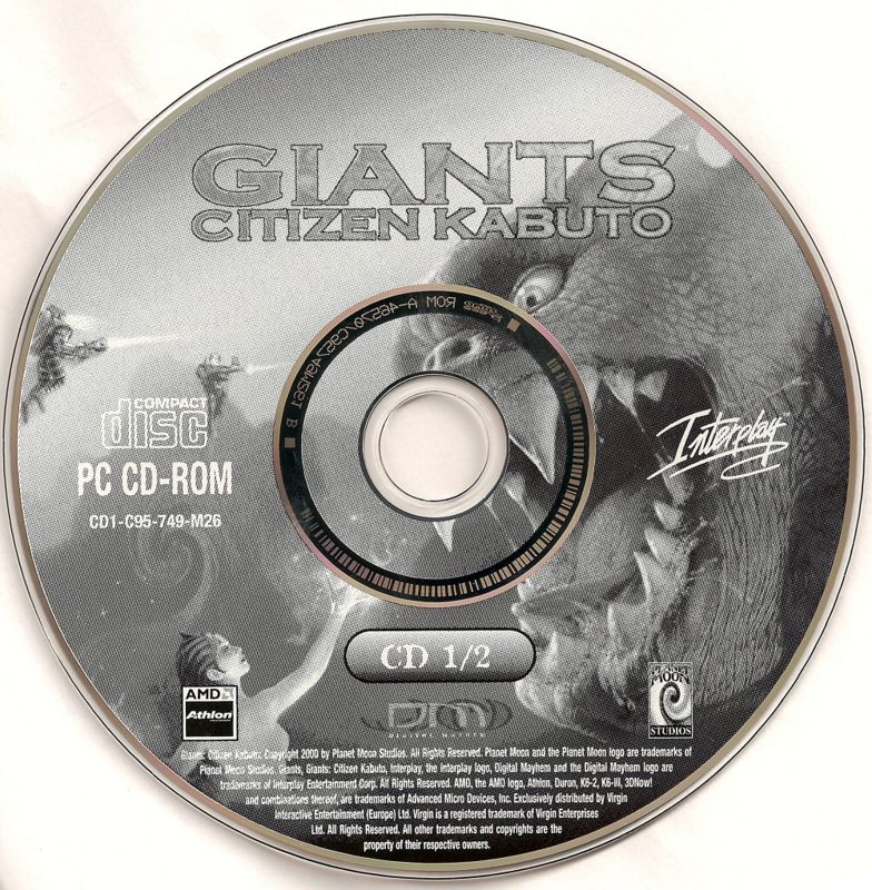 Media for Giants: Citizen Kabuto (Windows): CD 1/2