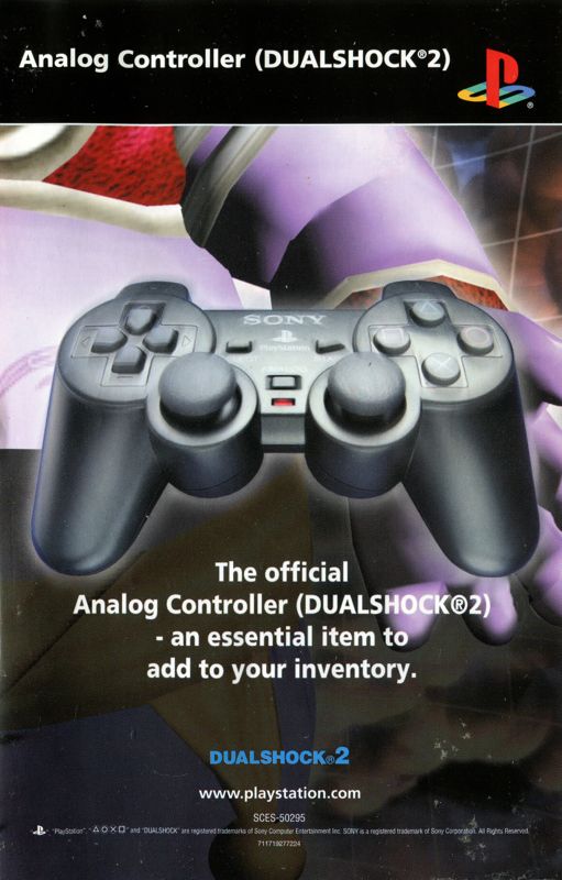 Advertisement for Dark Cloud (PlayStation 2): Front