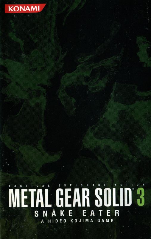 Manual for Metal Gear Solid 3: Snake Eater (PlayStation 2): Front