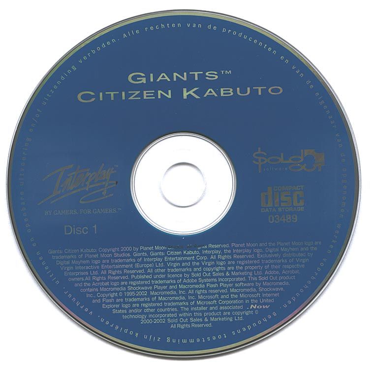 Media for Giants: Citizen Kabuto (Windows) (Sold Out Software release): Disc 1/2