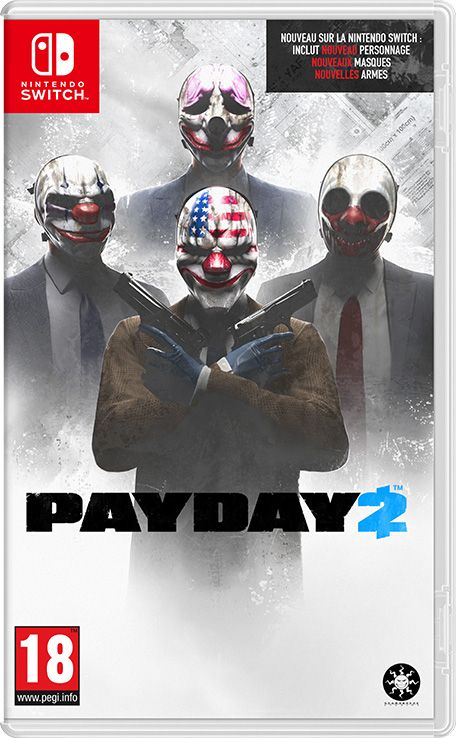 Front Cover for Payday 2 (Nintendo Switch) (download release)