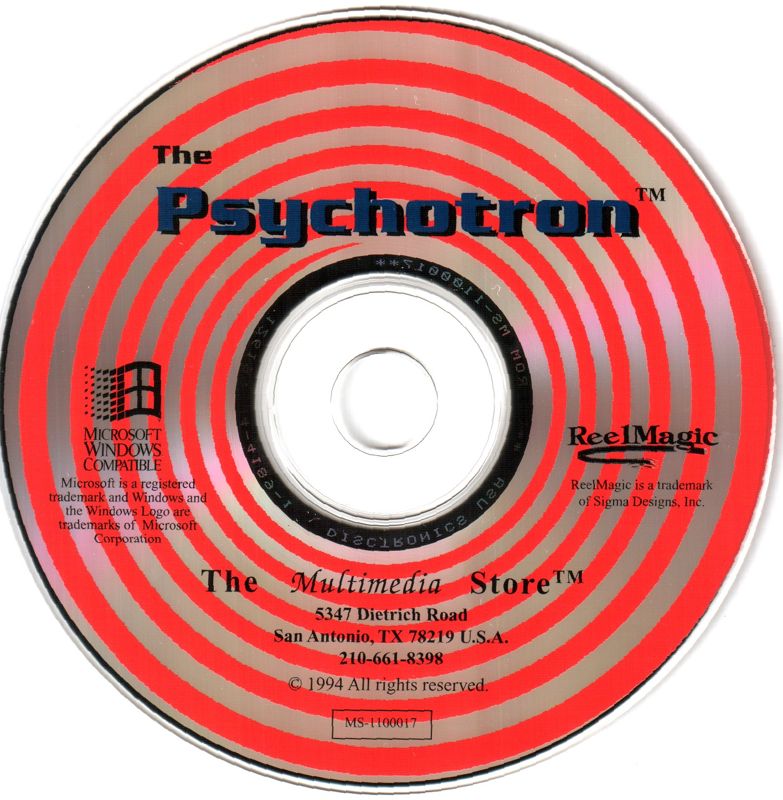 Media for The Psychotron (Windows 3.x) (ReelMagic MPEG version)