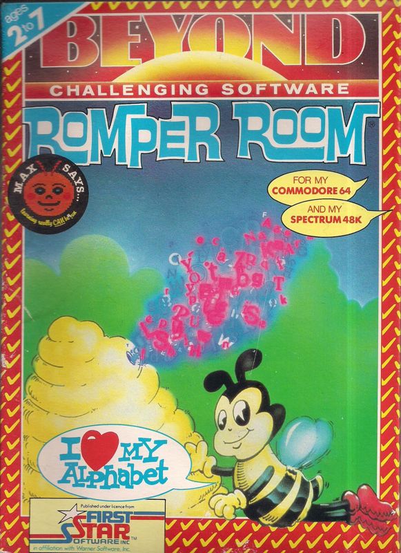 Front Cover for Romper Room's I Love My Alphabet (Commodore 64) (Contains C64 and ZX version on cassette)