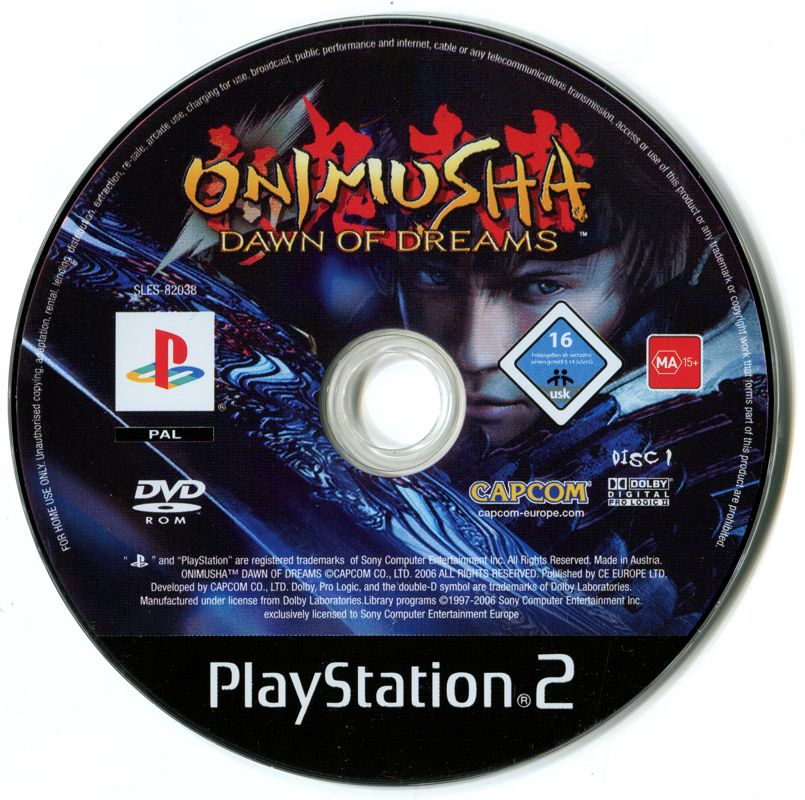 Media for Onimusha: Dawn of Dreams (PlayStation 2): Disc 1