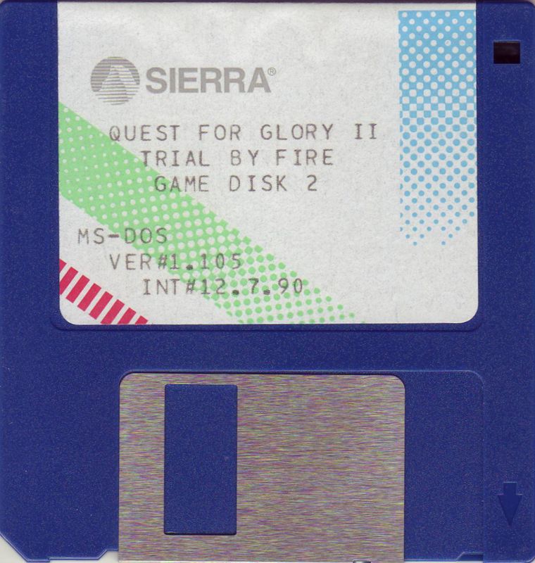 Media for Quest for Glory II: Trial by Fire (DOS) (v1.105): Disk 2