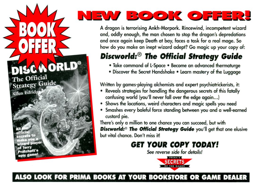 Advertisement for Discworld (DOS) (CD-ROM Version): Front