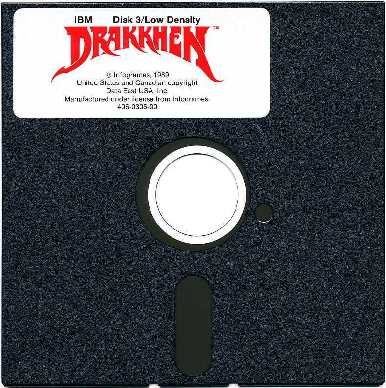 Media for Drakkhen (DOS) (Dual-Media release): 5.25" Disk 3