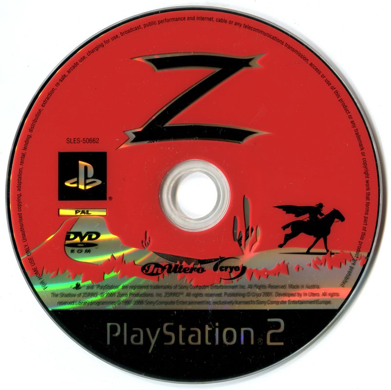 Media for The Shadow of Zorro (PlayStation 2)