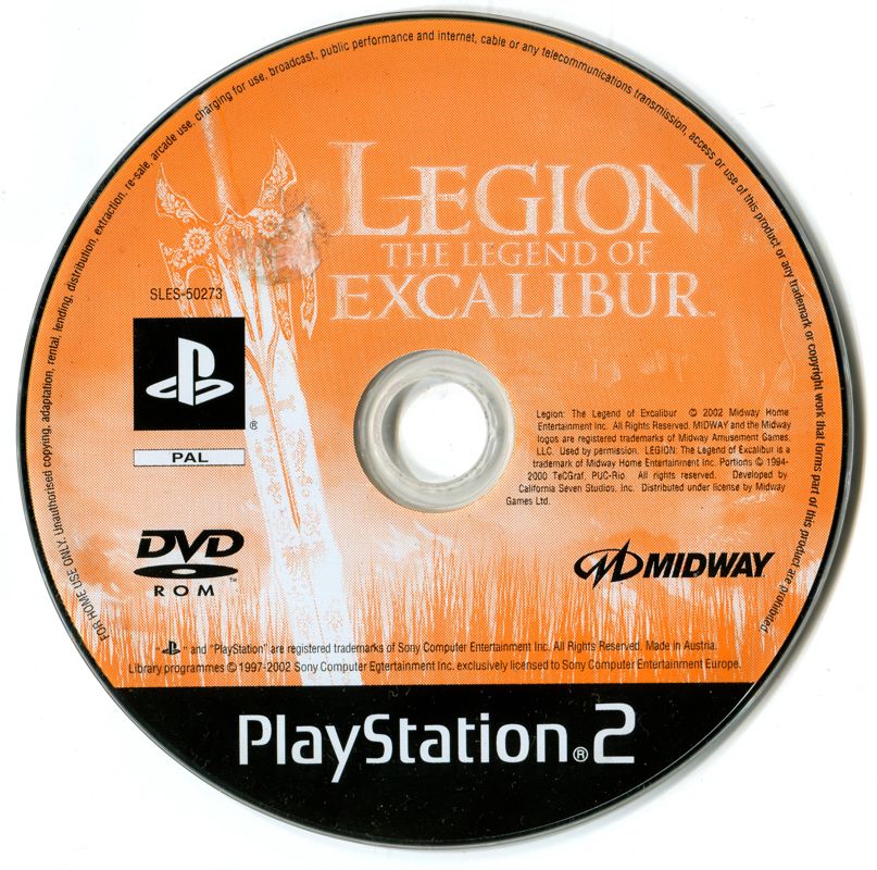 Media for Legion: The Legend of Excalibur (PlayStation 2)