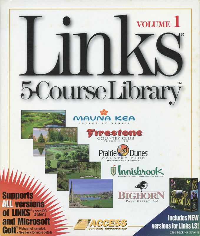 Front Cover for Links: 5-Course Library - Volume 1 (DOS and Macintosh and Windows)